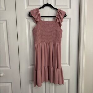 Pink Ruffled Dress